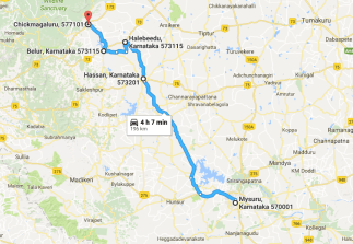 Karnataka drive map